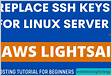 How To Replace SSH Keys for Amazon Lightsail Server Instanc
